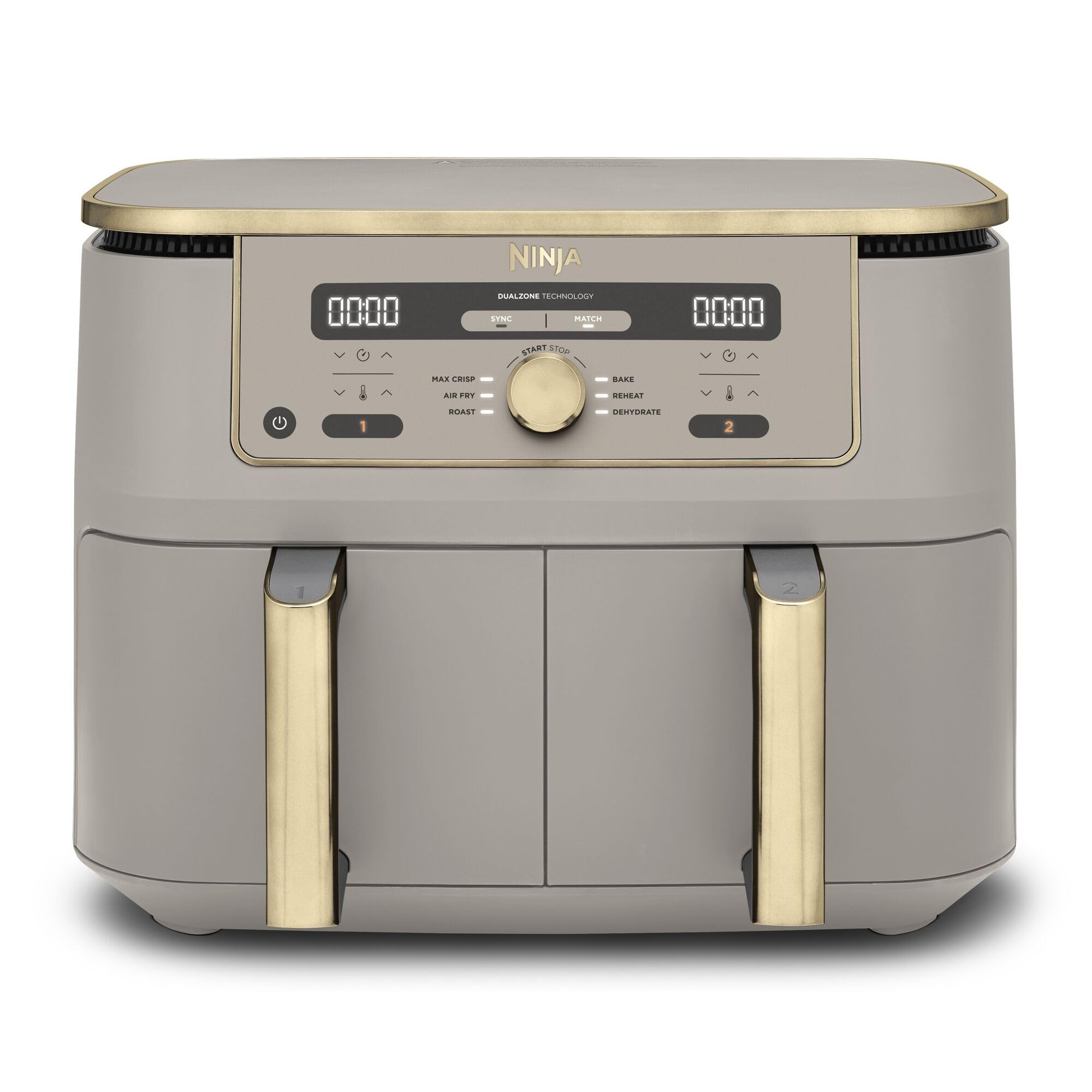 Ninja MAX Dual Zone Digital Air Fryer, 2 Drawers, 9.5L, 6-in-1, Uses No Oil, Air Fry, Max Crisp