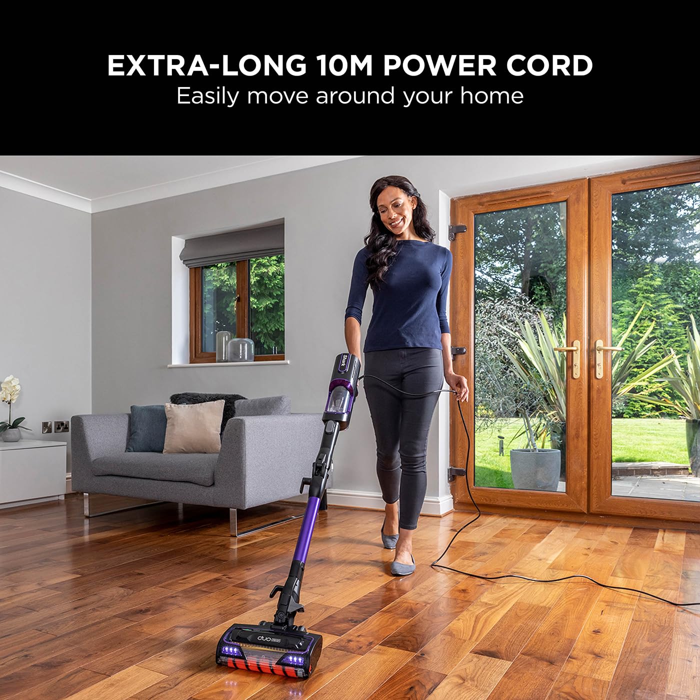 Shark Corded Stick Vacuum Cleaner with Anti Hair Wrap and DuoClean Floorhead, Flexible Vacuum Cleaner