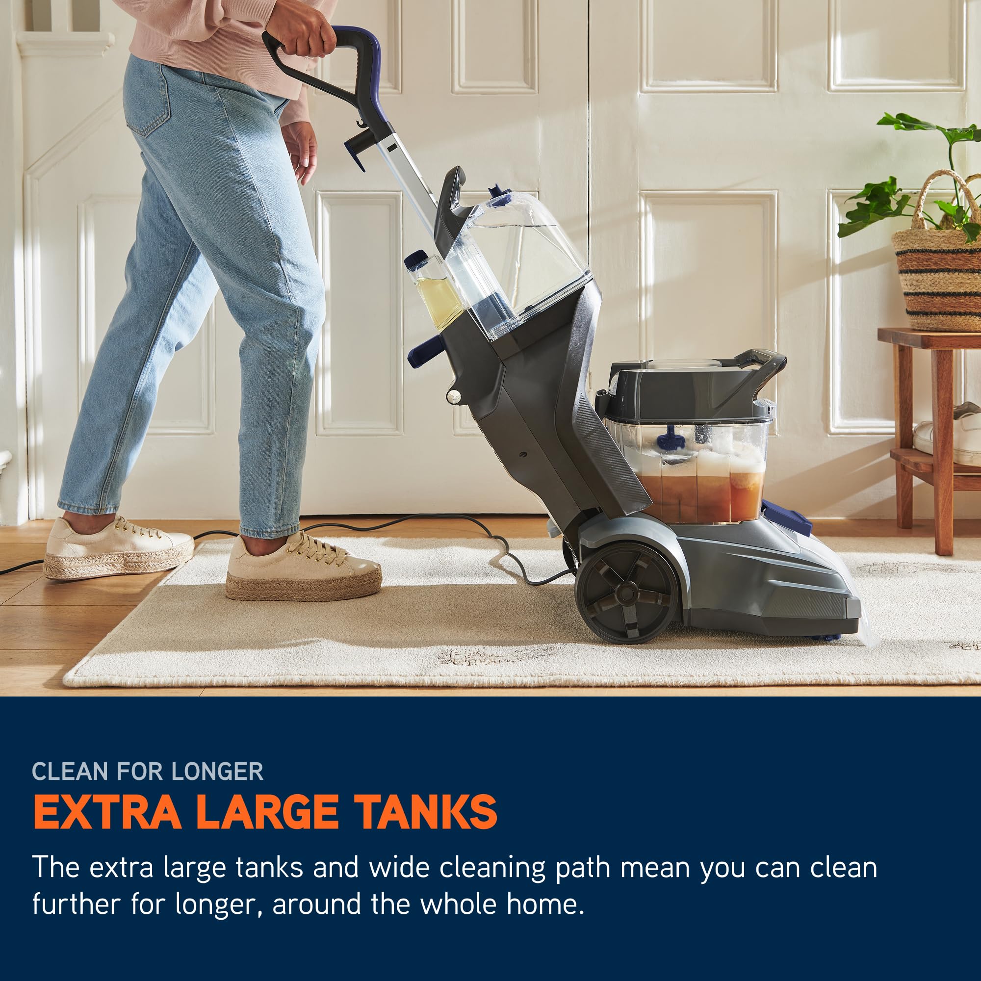 Vax SpinScrub Power Plus Carpet Cleaner Machine, Rug, Upholstery, Car, Stair Upright Shampooer Washer