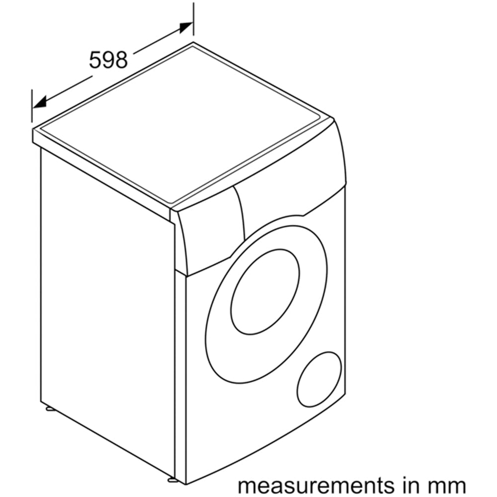 Bosch WNC25410GB Series 8 10.5+6kg Washer Dryer with 1400 Spin White - D Rated
