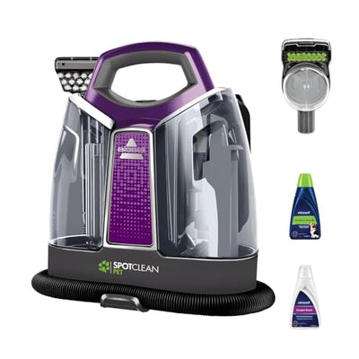 BISSELL SpotClean Pet, Carpet Cleaner, Portable Spot Cleaner, Spills & Carpet Stain Remover