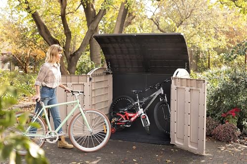 Keter Store It Out Ultra Outdoor Garden Storage Shed, 177 x 113 x 134 cm - Beige and Brown