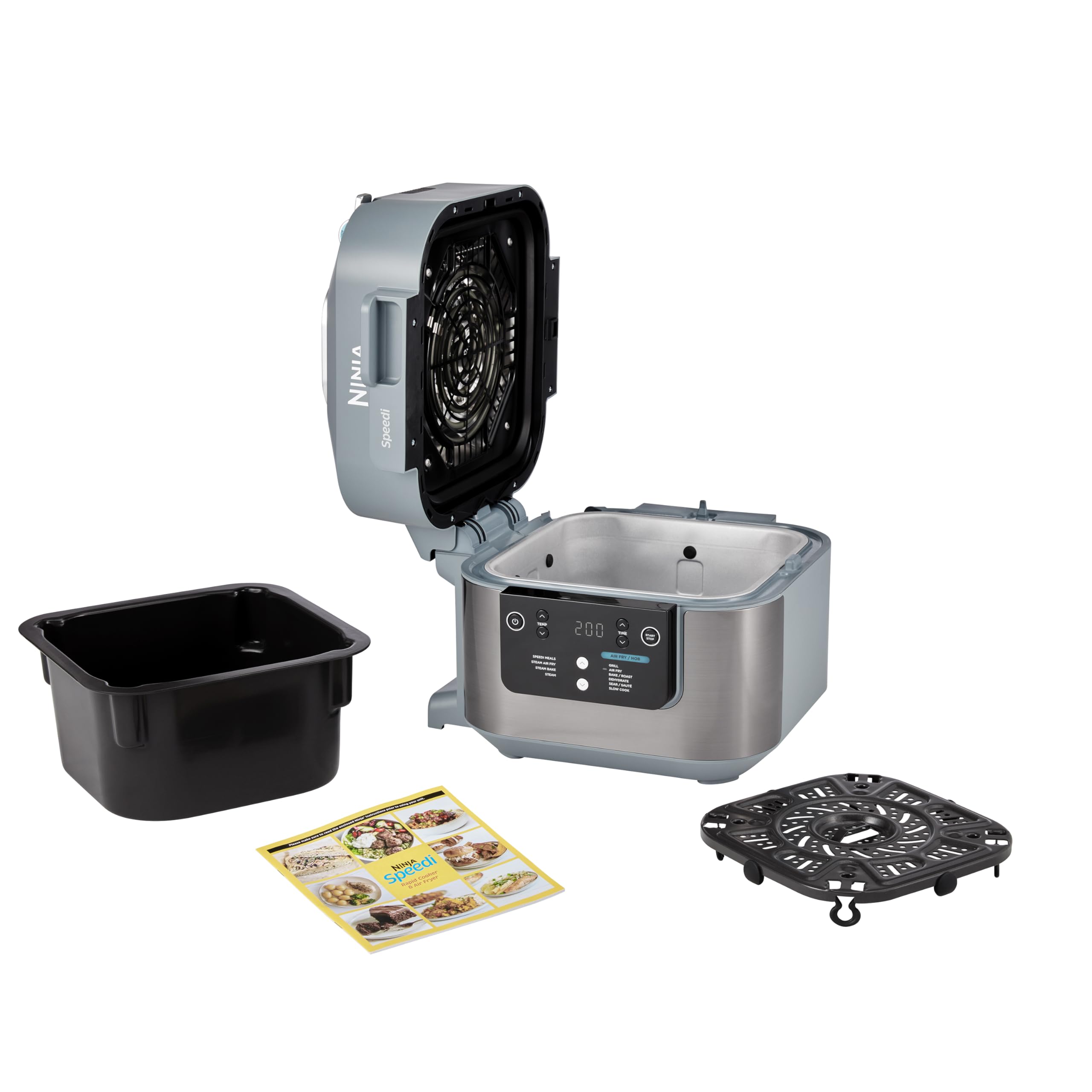 Ninja Speedi 10-in-1 Rapid Cooker, Air Fryer and Multi Cooker, 5.7L, Meals for 4 in 15 Minutes, Air Fry, Steam