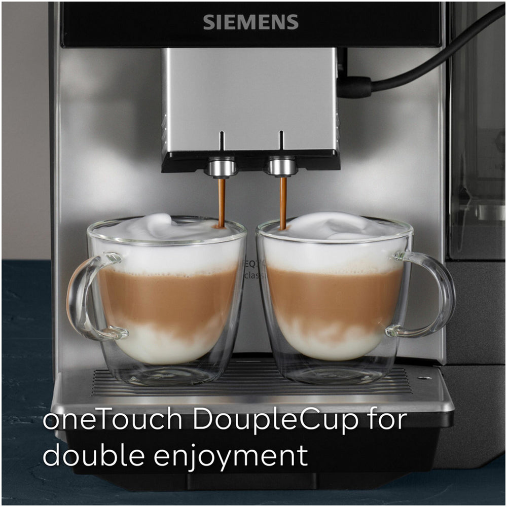 Siemens TP515GB1 EQ500 Bean to cup coffee machine Black Silver