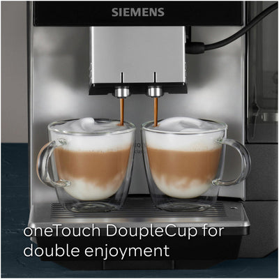 Siemens TP515GB1 EQ500 Bean to cup coffee machine Black Silver